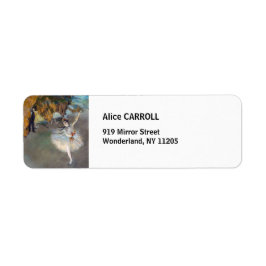 Etiqueta Edgar Degas - A Estrela / Dançarina no Palco