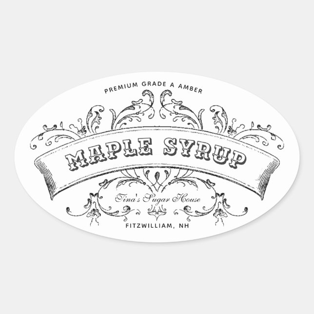 Etiqueta Editável de Rolagem de Rolagem Antiga e M (Frente)