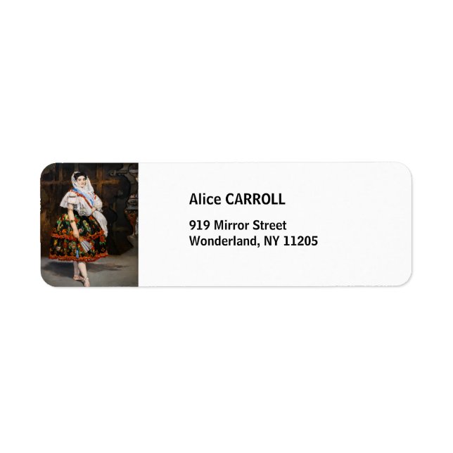 Etiqueta Edouard Manet - Lola de Valence (Frente)