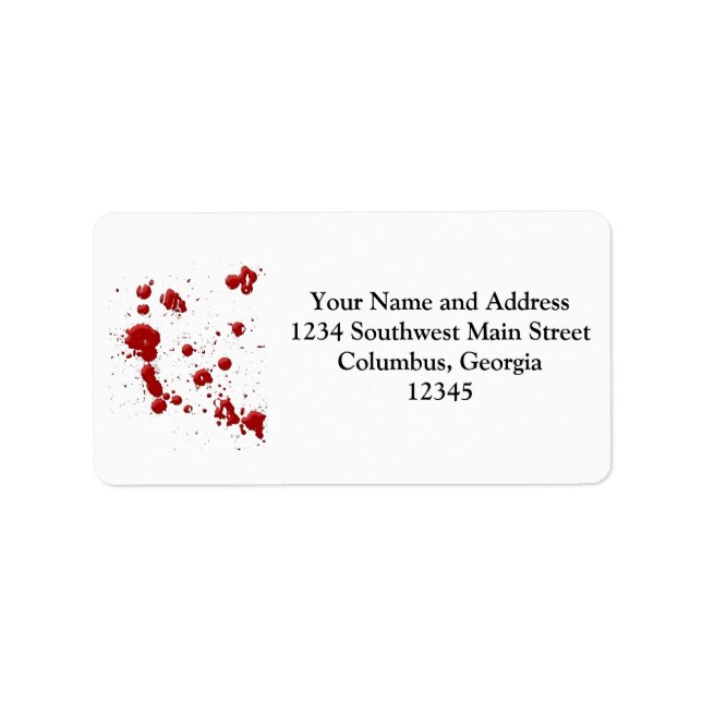 Etiqueta Eeew, é esse sangue no seu (Frente)