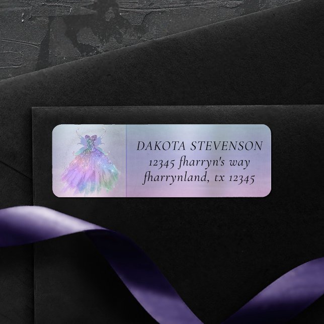 Etiqueta Eethal Fairy Gown | Rainbow Pastel Ombre (Criador carregado)