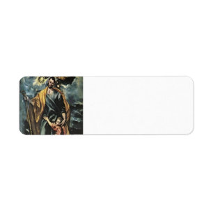 Etiqueta EL Greco- St Joseph e criança do cristo
