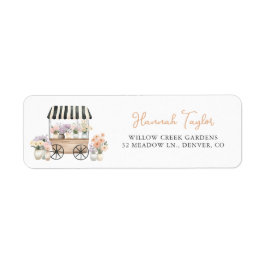 Etiqueta Ela Está Fora Do Mercado Floral Convite Chá de Noi