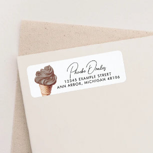 Etiqueta Ela foi esfregada no Chá de chocolate