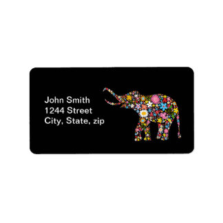 Etiqueta Elefante Flor