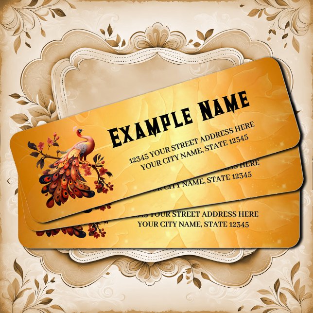 Etiqueta Elegância em penas (Criador carregado)