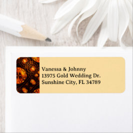 Etiqueta Elegant Classic Boho Modern Gold #901 Wedding