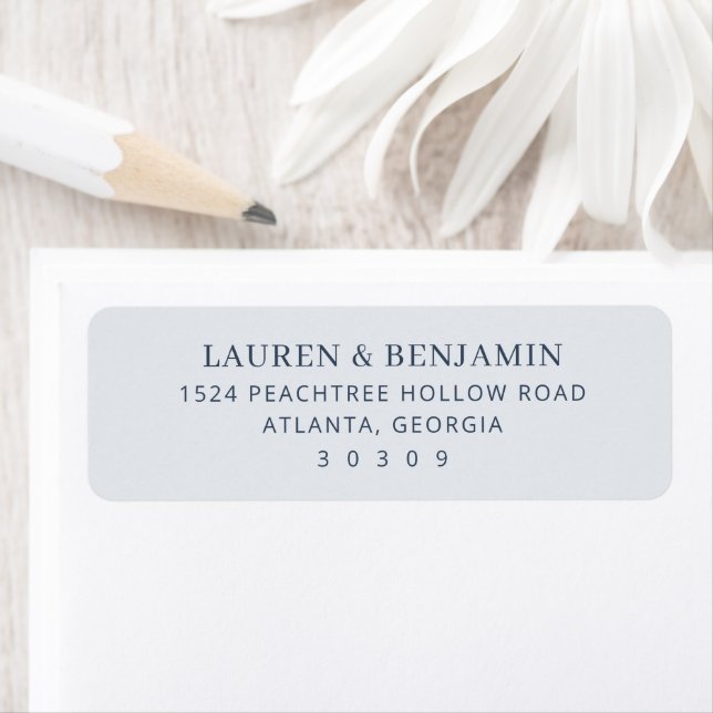 Etiqueta Elegant Gray Minimalist Invitation (Insitu)