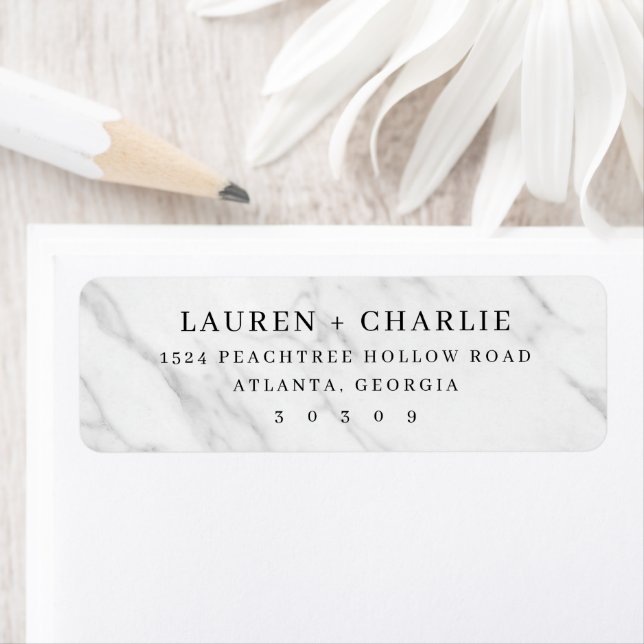 Etiqueta Elegant Marble Minimalist (Insitu)