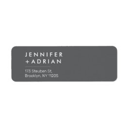 Etiqueta Elegant Pastel Minimal Modern Return Addre Label