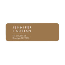 Elegant Pastel Minimal Modern Return Addre Label