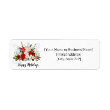 Elegante Arranjo Floral de Natal