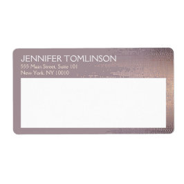 Etiqueta Elegante Blush Confetti Rain Pattern Mauve