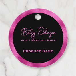 Etiqueta Elegante de Produtos à Base de Folha Pret