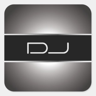 Etiqueta elegante do DJ