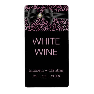 Etiqueta elegante do vinho dos sussurros
