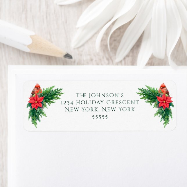 Etiqueta Elegante Foto Winter Greenery (Insitu)