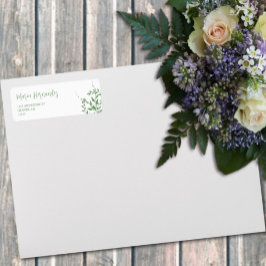 Etiqueta Elegante Greenery Quinceañera