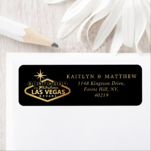 Etiqueta Elegante Las Vegas Birthday