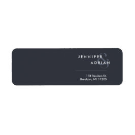 Etiqueta Elegante Minimalista Tinta de Lula Casamento Moder