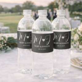 Etiqueta Elegante Personalizada para Garrafa de Ág