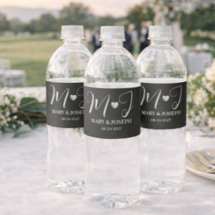 Etiqueta Elegante Personalizada para Garrafa de Ág