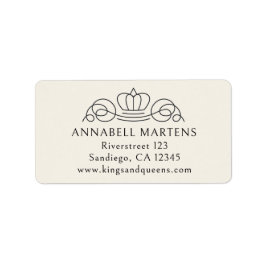 Etiqueta Elegante, real, bege