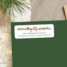 Elegante Red Strike Arco Endereço de devolução de 