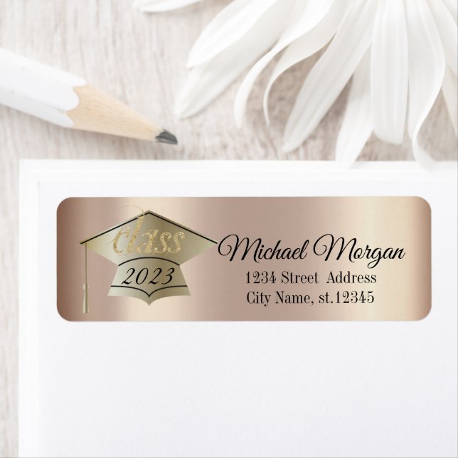 Etiqueta Elegante Tampa de Formatura Cooper (Insitu)