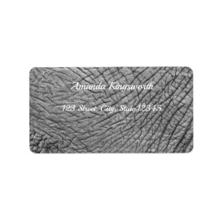 Etiqueta Elephant skin label