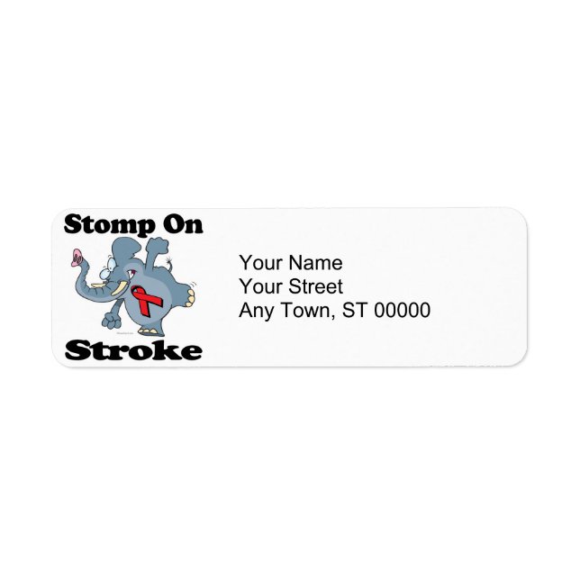 Etiqueta Elephant Stomp On Stroke (Frente)