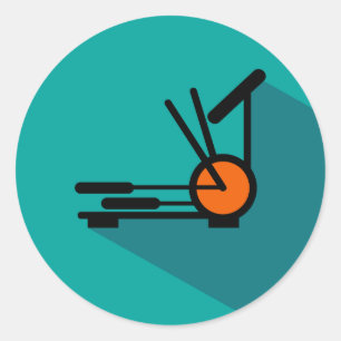 Etiqueta elíptica do ícone da sala da malhação