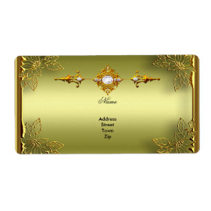Etiqueta Elite Abacate Verde Dourado Engajamento Aniversári