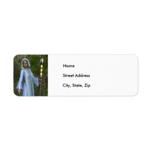 Etiqueta Elven Maiden em azul