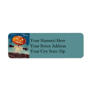 Etiqueta Em pé Jack O Lanterna Halloween