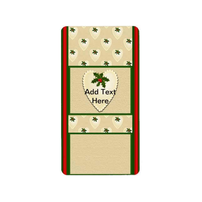 Etiqueta Embalagens de bar de Mídia Natal Feriada (Frente)