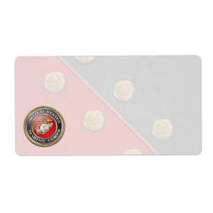Etiqueta Emblema do USMC & uniforme [3D]