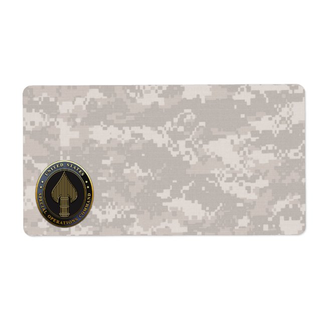 Etiqueta Emblema USSOCOM (Frente)