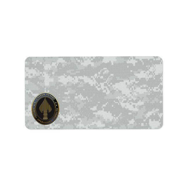 Etiqueta Emblema USSOCOM (Frente)
