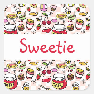 Etiqueta emperrada com texto (texto editável)