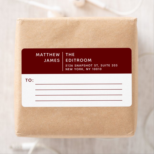 Etiqueta Empresa Branca Mínima Moderna e Simples (Insitu)