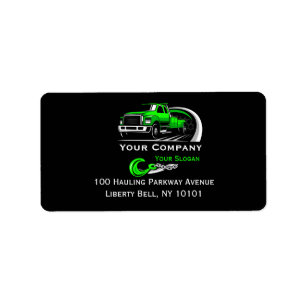 Etiqueta Empresa de reboque profissional, serviço de cabele