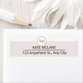 Etiqueta empresa estética rosa