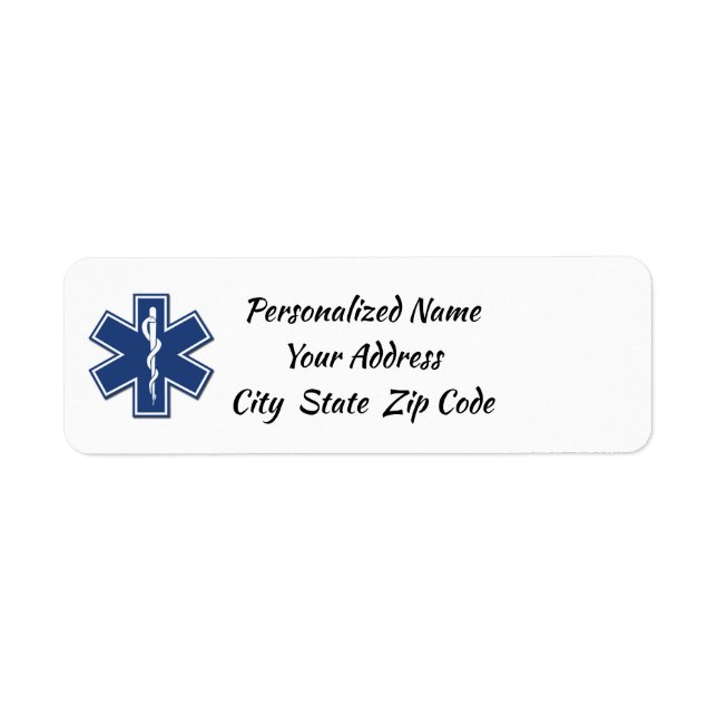 Etiqueta EMS Star of Life Label (Frente)