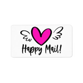 Etiqueta Encapsulamento de e-mails felizes para as asas cor