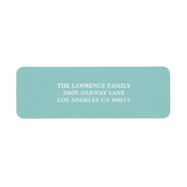 Etiqueta Endereço Branco da Aqua