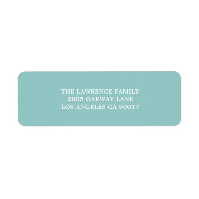 Etiqueta Endereço Branco da Aqua (Frente)