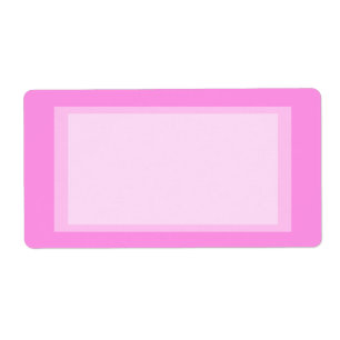 Etiqueta endereço cor-de-rosa