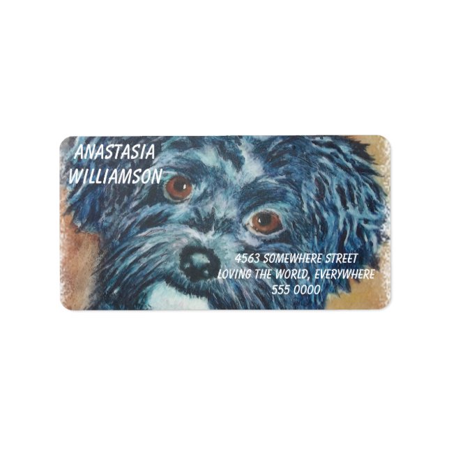 Etiqueta ENDEREÇO DE Capoeira do Havanês Negro (Frente)