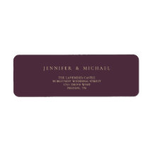 Endereço de casamento Midnight Fig & Champagne